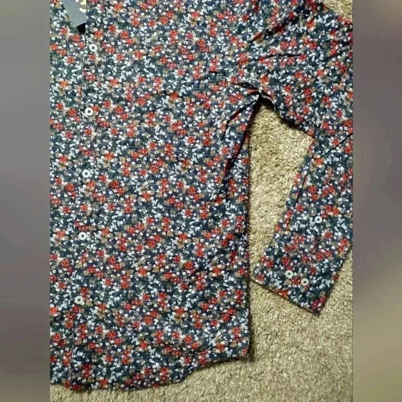 Good Man Brand Floral Long sleeve Button down shirt NWT - Picture 5 of 8